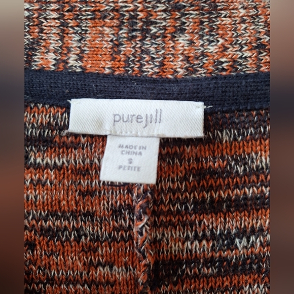 J.Jill Pure Womens Multicolored Knit Sweater Oversized Size S - Picture 2 of 5